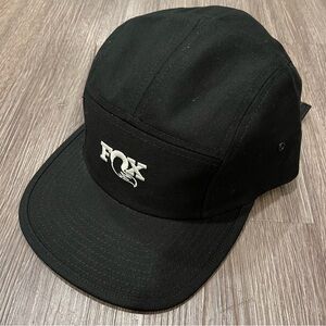 Fox Factory Racing Shox Logo 5-Panel Strapback Hat - Black OSFM